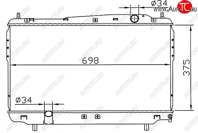 6 699 р. EPICA РАДИАТОР ОХЛАЖДЕН 1.8 2 2.5 MT BODYPARTS cvepi06-911  с доставкой в г. Воронеж