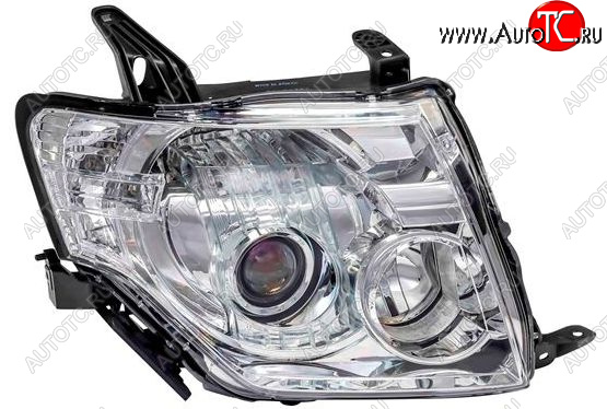 11 349 р. Правая фара (под корректор) DEPO Mitsubishi Pajero 4 V80 дорестайлинг (2006-2011)  с доставкой в г. Воронеж