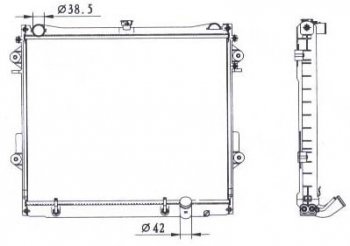 10 949 р. LANDCRUISER РАДИАТОР ОХЛАЖДЕН 4.7 AT BODYPARTS tylan08-910  с доставкой в г. Воронеж. Увеличить фотографию 1