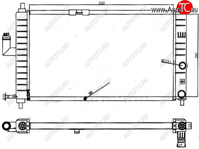 2 679 р. QQ РАДИАТОР ОХЛАЖДЕН BODYPARTS cheqq06-910  с доставкой в г. Воронеж
