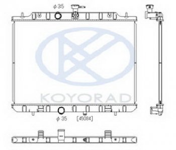 8 499 р. X-TRAIL РАДИАТОР ОХЛАЖДЕН 2 MT (KOYO) KOYORAD nnxtr07-913  с доставкой в г. Воронеж. Увеличить фотографию 1