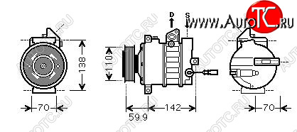 29 749 р. GOLF {Jetta 05-Passat 05-Octavia 04-Touran 03-A3 03-Caddy 04-} КОМПРЕССОР КОНДИЦ (см.каталог) (AVA) AVA vwglf04-972  с доставкой в г. Воронеж