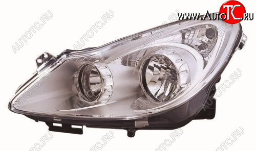 10 199 р. Левая фара (под корректор) DEPO Opel Corsa D   дорестайлинг, хэтчбэк 5 дв. (2006-2010)  с доставкой в г. Воронеж