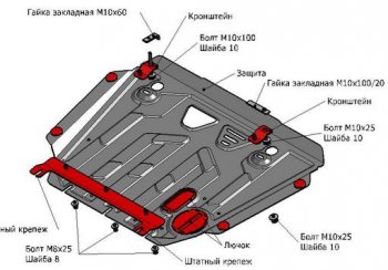 1 399 р. COROLLA ЗАЩИТА ПОДДОНА ДВИГАТЕЛЯ + КПП , С КРЕПЛЕН , 1.6 , 1.8 , СТАЛЬН BODYPARTS tycrl07-9f0  с доставкой в г. Воронеж. Увеличить фотографию 1
