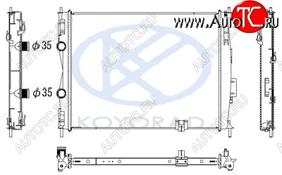 4 799 р. QASHQAI РАДИАТОР ОХЛАЖДЕН 2 MT , вариатор (CVT) BODYPARTS nnqas07-913  с доставкой в г. Воронеж