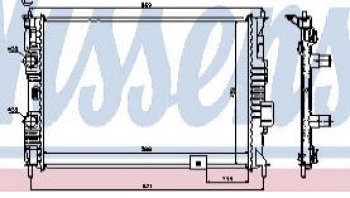 8 999 р. QASHQAI РАДИАТОР ОХЛАЖДЕН 2 (NISSENS) (AVA) (см.каталог) NISSENS nnqas07-910  с доставкой в г. Воронеж. Увеличить фотографию 1
