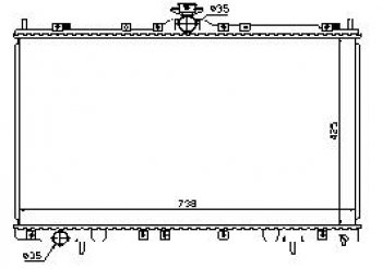 7 599 р. GRANDIS РАДИАТОР ОХЛАЖДЕН BODYPARTS mbgra04-912  с доставкой в г. Воронеж. Увеличить фотографию 1