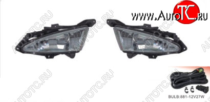4 549 р. ELANTRA ФАРА ПРОТИВОТУМ Л+П (КОМПЛЕКТ) С ПРОВОДК , КНОПКОЙ DLAA hnela07-072-n  с доставкой в г. Воронеж