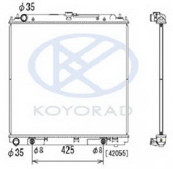 15 449 р. PATFINDER {NAVARA 06-} РАДИАТОР ОХЛАЖДЕН AT 2.5 (турбодизель) (KOYO) KOYORAD nnpaf05-911  с доставкой в г. Воронеж. Увеличить фотографию 1