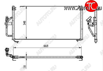 3 599 р. GALANT КОНДЕНСАТОР КОНДИЦ (USA) BODYPARTS mbgal97-931  с доставкой в г. Воронеж