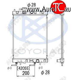 5 699 р. CUBE РАДИАТОР ОХЛАЖДЕН AT KOYORAD nncub98-910  с доставкой в г. Воронеж