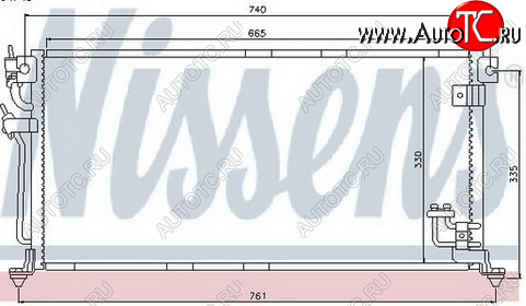 3 899 р. LANCER КОНДЕНСАТОР КОНДИЦ BODYPARTS mblan04-930  с доставкой в г. Воронеж