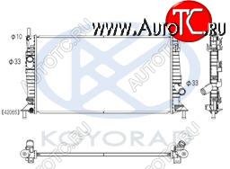 4 099 р. 3 {+ FD FOCUS 05-  C-MAX 03- VV S40 04-} РАДИАТОР ОХЛАЖДЕН 1.3 1.6 2 (KOYO) KOYORAD mzx0304-912  с доставкой в г. Воронеж