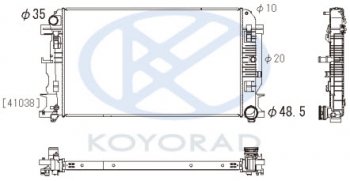 11 349 р. SPRINTER {CRAFTER 06-} РАДИАТОР ОХЛАЖДЕН (см.каталог) MT (KOYO) KOYORAD mdspr06-913  с доставкой в г. Воронеж. Увеличить фотографию 1