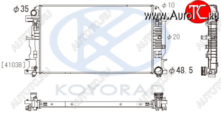 11 349 р. SPRINTER {CRAFTER 06-} РАДИАТОР ОХЛАЖДЕН (см.каталог) MT (KOYO) KOYORAD mdspr06-913  с доставкой в г. Воронеж