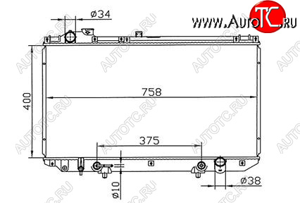 9 549 р. GS300 РАДИАТОР ОХЛАЖДЕН AT 3 BODYPARTS lx30098-911  с доставкой в г. Воронеж