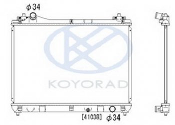 12 749 р. G.VITARA РАДИАТОР ОХЛАЖДЕН 1.6 MT (KOYO) KOYORAD szgvt06-912  с доставкой в г. Воронеж. Увеличить фотографию 1