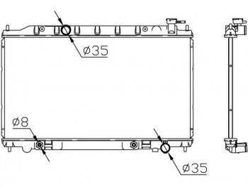 8 999 р. TEANA РАДИАТОР ОХЛАЖДЕН 2.3 , 3.5 AT BODYPARTS nnten04-911  с доставкой в г. Воронеж. Увеличить фотографию 1