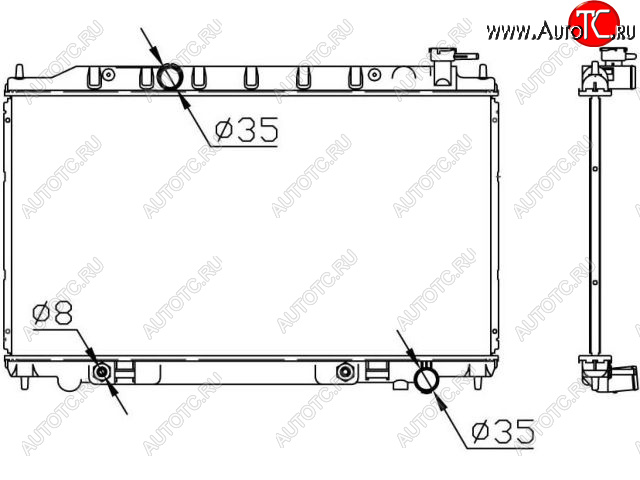 8 999 р. TEANA РАДИАТОР ОХЛАЖДЕН 2.3 , 3.5 AT BODYPARTS nnten04-911  с доставкой в г. Воронеж