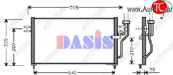 6 549 р. LANCER (+COLT 92-MIRAGE 92- 1.5) КОНДЕНСАТОР КОНДИЦ BODYPARTS mblan92-930  с доставкой в г. Воронеж