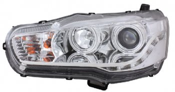 30 599 р. LANCER ФАРА Л+П (КОМПЛЕКТ) ТЮНИНГ ЛИНЗОВАН (DEVIL EYES) С СВЕТЯЩ ОБОДК БЕЗ КОРРЕКТОР (EAGLE EYES) ВНУТРИ ХРОМ EAGLE EYES mblan07-002h-n  с доставкой в г. Воронеж. Увеличить фотографию 1