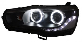 31 549 р. LANCER ФАРА Л+П (КОМПЛЕКТ) ТЮНИНГ ЛИНЗОВАН (DEVIL EYES) С СВЕТЯЩ ОБОДК БЕЗ КОРРЕКТОР (EAGLE EYES) ВНУТРИ ЧЕРН EAGLE EYES mblan07-002b-n  с доставкой в г. Воронеж. Увеличить фотографию 1
