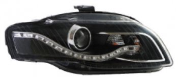 34 699 р. AUDI A4 ФАРА Л+П (КОМПЛЕКТ) ТЮНИНГ (DEVIL EYES) ЛИНЗОВАН БЕЗ КОРРЕКТОР (EAGLE EYES) ВНУТРИ ЧЕРН EAGLE EYES ai0a405-005b-n  с доставкой в г. Воронеж. Увеличить фотографию 1