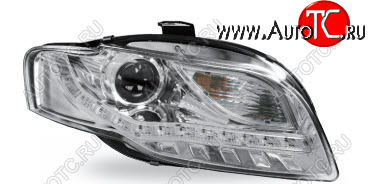 32 749 р. AUDI A4 ФАРА Л+П (КОМПЛЕКТ) ТЮНИНГ (DEVIL EYES) ЛИНЗОВАН С ДИОД УК.ПОВОР (JUNYAN) ВНУТРИ ХРОМ JUNYAN ai0a405-009h-n  с доставкой в г. Воронеж