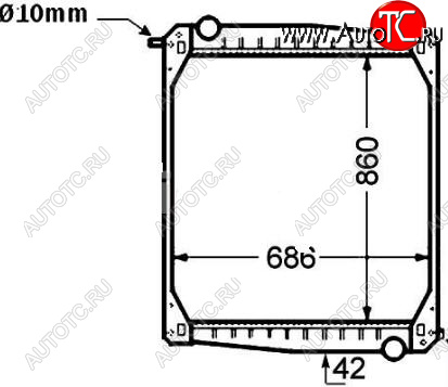 20 499 р. SCANIA 114 (860 x 679 x 48 mm) РАДИАТОР ОХЛАЖДЕН (см.каталог) BODYPARTS sc11496-910  с доставкой в г. Воронеж