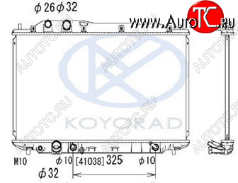 7 999 р. CIVIC {375x695 мм} РАДИАТОР ОХЛАЖДЕН (СЕДАН) (ХЭТЧБЭК) AT (KOYO) KOYORAD hdcvc06-912  с доставкой в г. Воронеж