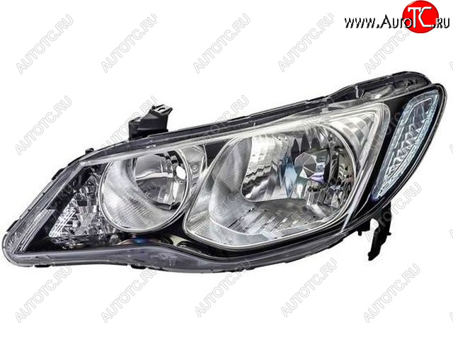 9 349 р. Левая фара (под корректор) DEPO Honda Civic FD седан дорестайлинг (2005-2008)  с доставкой в г. Воронеж
