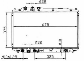 6 649 р. CIVIC (375x695 мм) РАДИАТОР ОХЛАЖДЕН (СЕДАН) (ХЭТЧБЭК) AT BODYPARTS hdcvc06-916  с доставкой в г. Воронеж. Увеличить фотографию 1