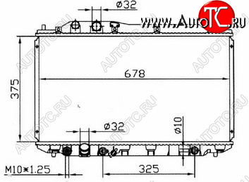 6 649 р. CIVIC (375x695 мм) РАДИАТОР ОХЛАЖДЕН (СЕДАН) (ХЭТЧБЭК) AT BODYPARTS hdcvc06-916  с доставкой в г. Воронеж