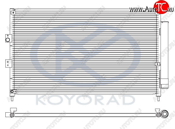 5 449 р. CIVIC КОНДЕНСАТОР КОНДИЦ (СЕДАН) (ХЭТЧБЭК) (KOYO) KOYORAD hdcvc06-934  с доставкой в г. Воронеж
