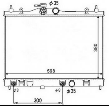 6 599 р. TIIDA (AD Ban 06-Wingroad 05-Latio 04-Bluebird 05-) РАДИАТОР ОХЛАЖДЕН AT BODYPARTS nntii05-910  с доставкой в г. Воронеж. Увеличить фотографию 1