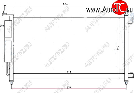 3 999 р. MICRA (NOTE 06- TIIDA 07-JUKE 11-SENTRA 14-) КОНДЕНСАТОР КОНДИЦ С ОСУШИТ. (см.каталог) BODYPARTS nnmic03-931  с доставкой в г. Воронеж