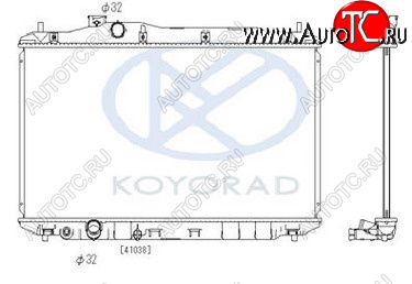 7 199 р. CIVIC РАДИАТОР ОХЛАЖДЕН (ХЭТЧБЭК) (KOYO) KOYORAD hdcvc06-915  с доставкой в г. Воронеж