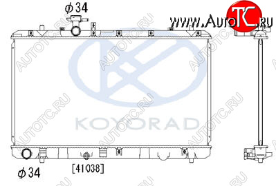 13 399 р. SX-4 РАДИАТОР ОХЛАЖДЕН 1.5 1.6 MT (KOYO) KOYORAD szsx406-910  с доставкой в г. Воронеж