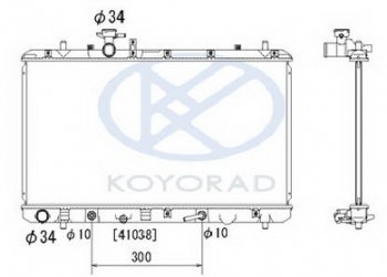 9 899 р. SX-4 РАДИАТОР ОХЛАЖДЕН 1.5 1.6 AT (KOYO) KOYORAD szsx406-911  с доставкой в г. Воронеж. Увеличить фотографию 1