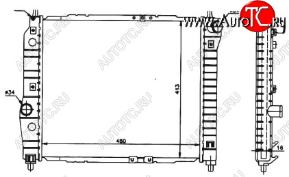 6 699 р. AVEO РАДИАТОР ОХЛАЖДЕН MT 1.2 1.4 BODYPARTS cvave04-914  с доставкой в г. Воронеж
