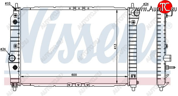 3 799 р. AVEO РАДИАТОР ОХЛАЖДЕН AT 1.4 BODYPARTS cvave04-915  с доставкой в г. Воронеж