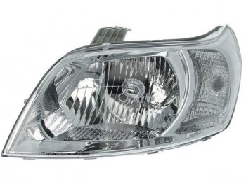 Левая фара (c электрокорректором) DEPO Chevrolet Aveo T250 седан рестайлинг (2006-2011)