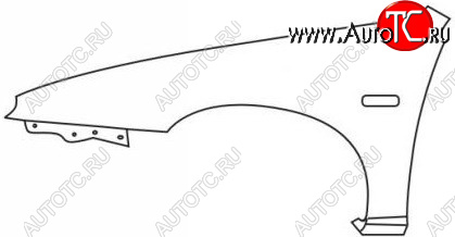 2 299 р. 323F КРЫЛО ПЕРЕДН ЛЕВ (5 дв) (Тайвань) BODYPARTS mz32f90-270-l  с доставкой в г. Воронеж