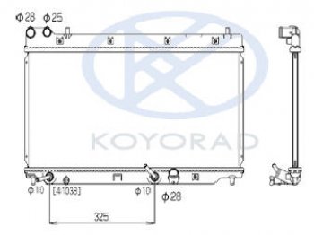 7 349 р. JAZZ {FIT} РАДИАТОР ОХЛАЖДЕН (KOYO) AT KOYORAD hdjaz01-912  с доставкой в г. Воронеж. Увеличить фотографию 1