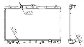 8 399 р. LEGEND РАДИАТОР ОХЛАЖДЕН 3.5 AT BODYPARTS hdleg96-910  с доставкой в г. Воронеж. Увеличить фотографию 1