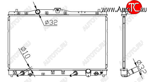 8 399 р. LEGEND РАДИАТОР ОХЛАЖДЕН 3.5 AT BODYPARTS hdleg96-910  с доставкой в г. Воронеж