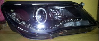 38 649 р. TIGUAN ФАРА Л+П (КОМПЛЕКТ) ТЮНИНГ ЛИНЗОВАН (DEVIL EYES) С СВЕТЯЩ ОБОДК БЕЗ КОРРЕКТОР (EAGLE EYES) ВНУТРИ ЧЕРН EAGLE EYES vwtgn07-000b-n  с доставкой в г. Воронеж. Увеличить фотографию 1