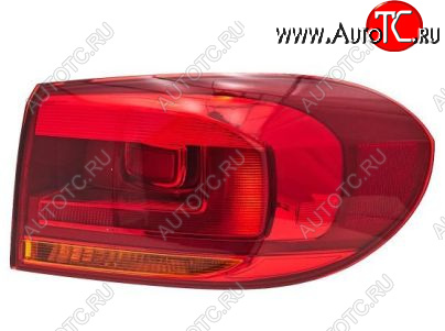 5 599 р. Правый фонарь DEPO Volkswagen Tiguan NF рестайлинг (2011-2017)  с доставкой в г. Воронеж