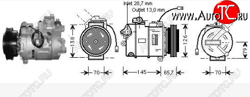 16 899 р. AUDI A4 {A6 97-Passat 1.9tdi 00-Super B 02-} КОМПРЕССОР КОНДИЦ (см.каталог) (AVA) AVA ai0a495-972  с доставкой в г. Воронеж