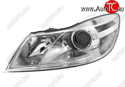 12 249 р. Левая фара (c электрокорректором) DEPO  Skoda Octavia  A5 (2008-2013) лифтбэк рестайлинг  с доставкой в г. Воронеж